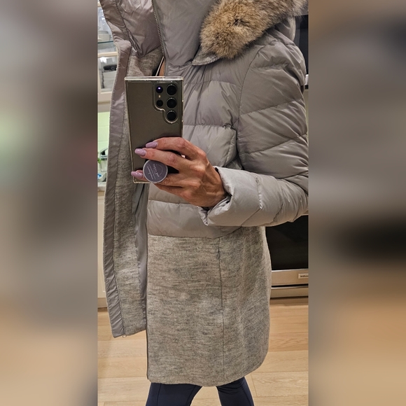 Soia & Kyo Winter Coat grey/beige Fur Large - Picture 12 of 12